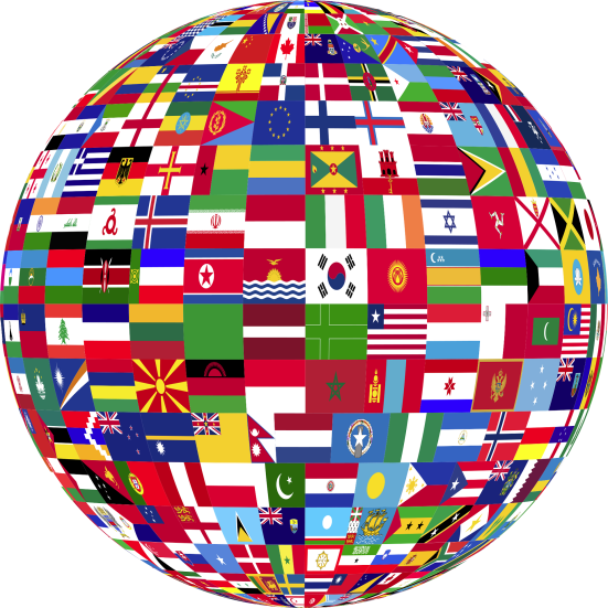 Globus med flag